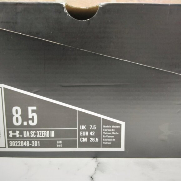 Under Armour Curry SC 3ZERO III Basketball Shoes Teal White Men’s Sneakers - Picture 7 of 7